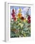 Hollyhocks and Sunflowers, 2005-Christopher Ryland-Framed Giclee Print