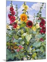 Hollyhocks and Sunflowers, 2005-Christopher Ryland-Mounted Giclee Print