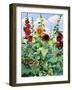 Hollyhocks and Sunflowers-Christopher Ryland-Framed Giclee Print