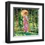 Hollyhocks, c.1912-1913-Frederick Carl Frieseke-Framed Premium Giclee Print