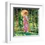 Hollyhocks, c.1912-1913-Frederick Carl Frieseke-Framed Premium Giclee Print