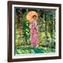 Hollyhocks, C. 1912-Frederick Carl Frieseke-Framed Giclee Print