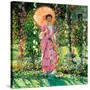 Hollyhocks, C. 1912-Frederick Carl Frieseke-Stretched Canvas