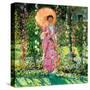 Hollyhocks, C. 1912-Frederick Carl Frieseke-Stretched Canvas