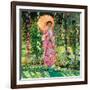 Hollyhocks, C. 1912-Frederick Carl Frieseke-Framed Giclee Print