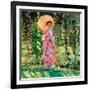 Hollyhocks, C. 1912-Frederick Carl Frieseke-Framed Giclee Print