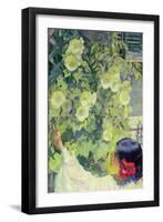 Hollyhocks, C.1923-Philip Leslie Hale-Framed Giclee Print