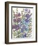 Hollyhocks in Bloom II-Tim O'toole-Framed Art Print