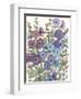 Hollyhocks in Bloom II-Tim O'toole-Framed Art Print