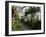 Hollyhocks Lining a Street with a Well, La Flotte, Ile De Re, Charente-Maritime, France, Europe-Richardson Peter-Framed Photographic Print