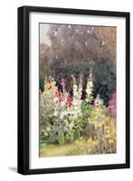 Hollyhocks-Helen Allingham-Framed Giclee Print