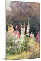 Hollyhocks-Helen Allingham-Mounted Giclee Print