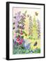 Hollyhocks-Jennifer Zsolt-Framed Giclee Print