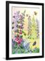 Hollyhocks-Jennifer Zsolt-Framed Giclee Print