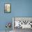 Hollyhocks-Jennifer Zsolt-Framed Stretched Canvas displayed on a wall