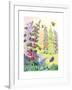 Hollyhocks-Jennifer Zsolt-Framed Giclee Print