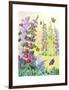 Hollyhocks-Jennifer Zsolt-Framed Giclee Print