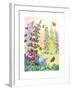 Hollyhocks-Jennifer Zsolt-Framed Giclee Print