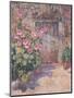 Hollyhocks-unknown Simmonds-Mounted Art Print