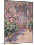 Hollyhocks-unknown Simmonds-Mounted Art Print