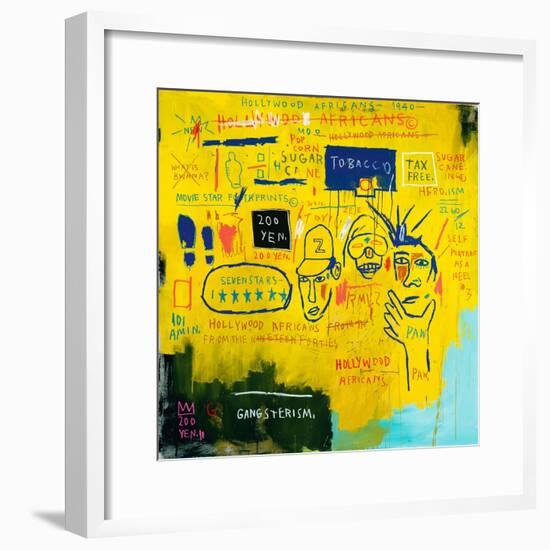 Hollywood Africans, 1983-Jean-Michel Basquiat-Framed Giclee Print