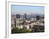 Hollywood and Downtown Skyline, Los Angeles, California, United States of America, North America-Wendy Connett-Framed Photographic Print