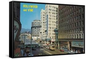 Hollywood and Vine, Los Angeles-null-Framed Stretched Canvas