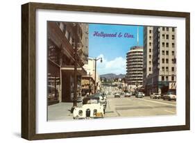 Hollywood and Vine-null-Framed Art Print