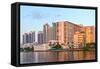 Hollywood Beach Florida at Sunset-Fotomak-Framed Stretched Canvas