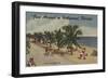 Hollywood Beach, Florida - View of Beach-Lantern Press-Framed Art Print