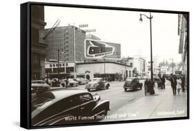 Hollywood Boulevard and Vine Street, Los Angeles, California-null-Framed Stretched Canvas