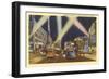 Hollywood Boulevard at Night, Los Angeles, California-null-Framed Art Print