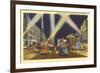 Hollywood Boulevard at Night, Los Angeles, California-null-Framed Art Print