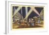 Hollywood Boulevard at Night, Los Angeles, California-null-Framed Art Print