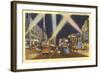 Hollywood Boulevard at Night, Los Angeles, California-null-Framed Art Print