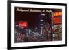 Hollywood Boulevard at Night, Los Angeles, California-null-Framed Premium Giclee Print