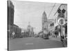 Hollywood Boulevard Decorated for Christmas-null-Stretched Canvas