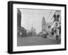 Hollywood Boulevard Decorated for Christmas-null-Framed Photographic Print