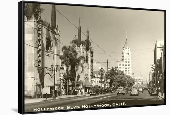 Hollywood Boulevard, Hollywood, California-null-Framed Stretched Canvas