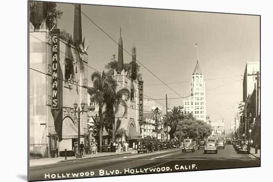Hollywood Boulevard, Hollywood, California-null-Mounted Premium Giclee Print