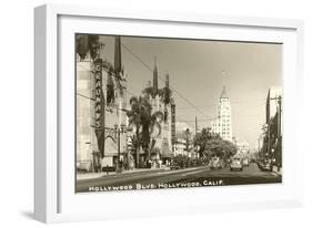 Hollywood Boulevard, Hollywood, California-null-Framed Art Print