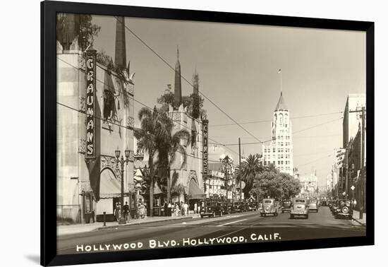 Hollywood Boulevard, Hollywood, California-null-Framed Art Print