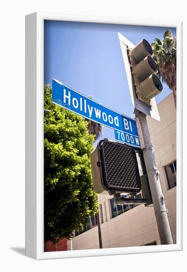 Hollywood Boulevard Sign-null-Framed Art Print