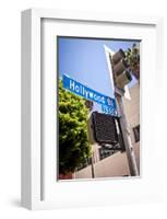 Hollywood Boulevard Sign-null-Framed Art Print