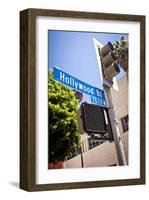 Hollywood Boulevard Sign-null-Framed Art Print