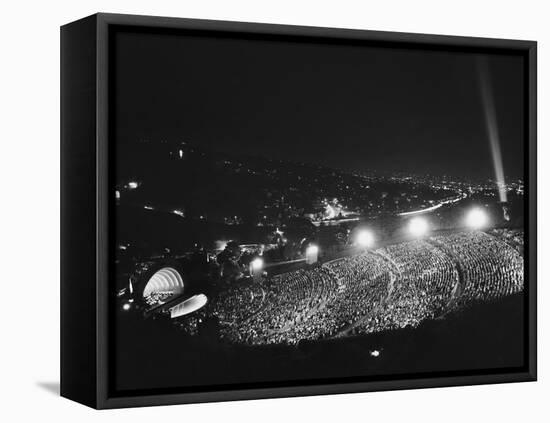 Hollywood Bowl at Night-null-Framed Stretched Canvas