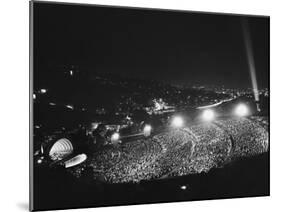 Hollywood Bowl at Night-null-Mounted Photographic Print