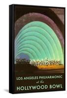 Hollywood Bowl Poster, Los Angeles, California-null-Framed Stretched Canvas