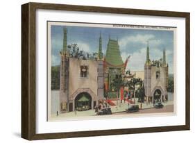 Hollywood, CA - View of Grauman's Chinese Theatre-Lantern Press-Framed Art Print