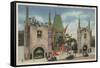 Hollywood, CA - View of Grauman's Chinese Theatre-Lantern Press-Framed Stretched Canvas